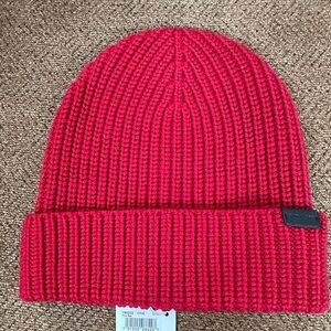 New With Tags Coach Men’s Toboggan and Scarf Set